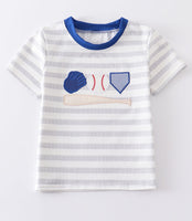 Boys 2T baseball applique Shirt top