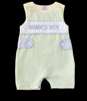 Baby Boys Seersucker Mama’s Boy Romper 3M