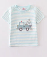 Boys truck Appliqué shirt