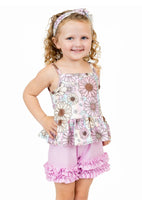 Girls Pete + Lucy Summer Floral shorts set 6/6X