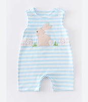 Boys Easter Bunny Appliqué Romper 3M