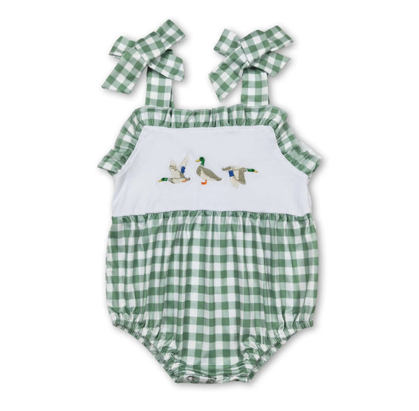 Girls 6-12M Duck Hunting romper