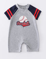 Boys Baseball Romper 12M 18M