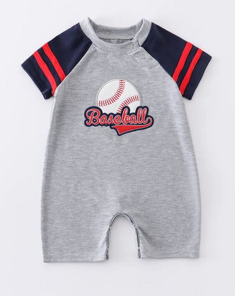 Boys Baseball Romper 12M 18M