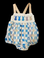 Boys Easter Bunny romper 6M