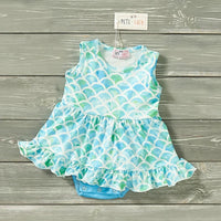 Pete + Lucy Marvelous Mermaid Romper 6-9M