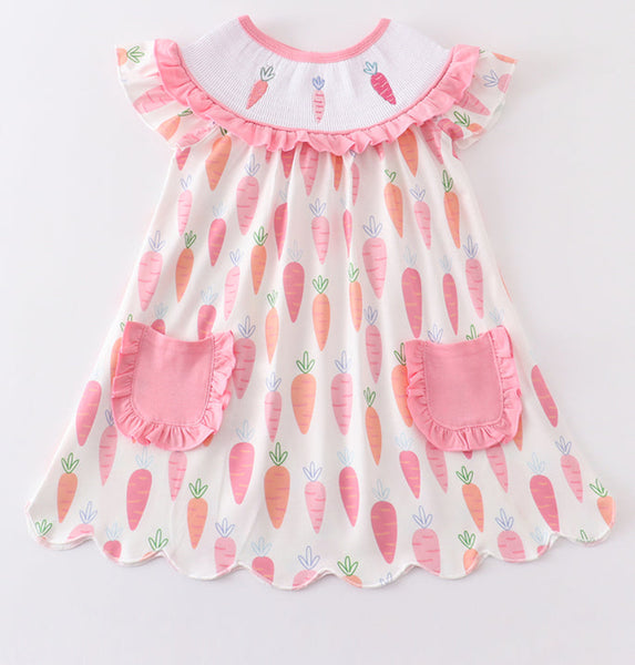 Girls Easter Carrot Dress 10